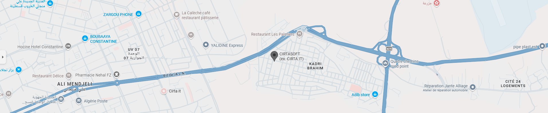 Localisation Cirtasoft sur la carte